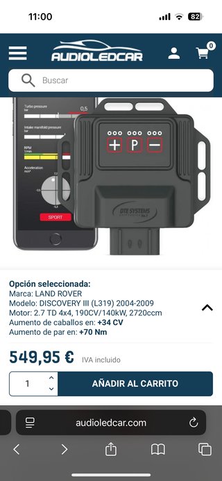 Chip Potencia DTE Systems Land Rover Discovery III