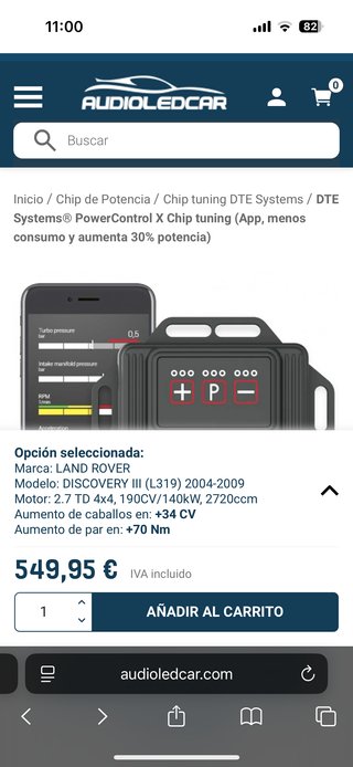 Chip Potencia DTE Systems Land Rover Discovery III