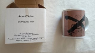 5 Tazze di porcellana con design di pittori