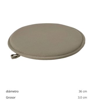 Cojines redondos para silla (4 unidades)