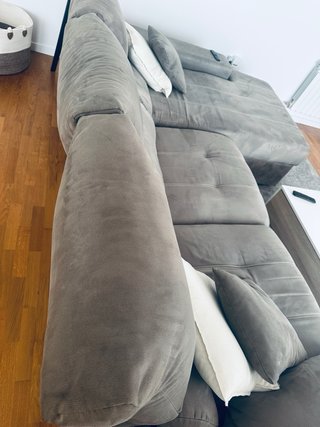 Sofá chaise longue 3 plazas gris