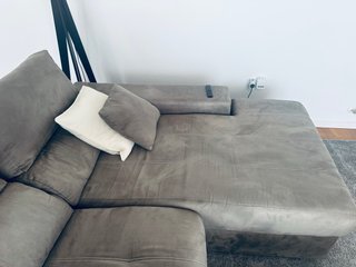 Sofá chaise longue 3 plazas gris