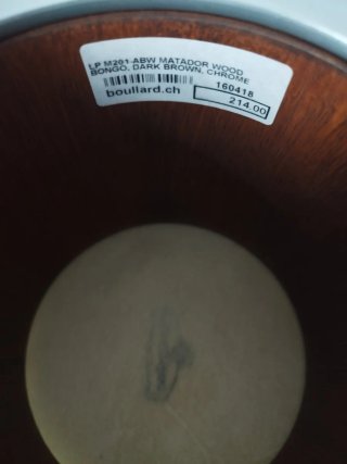 Bongo nuevo LP Matador en madera