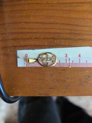 Colgante Oro Letra P con Circonitas