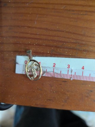 Colgante Oro Letra P con Circonitas
