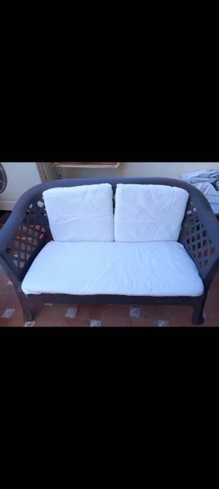 Conjunto mesa y banco terraza exterior