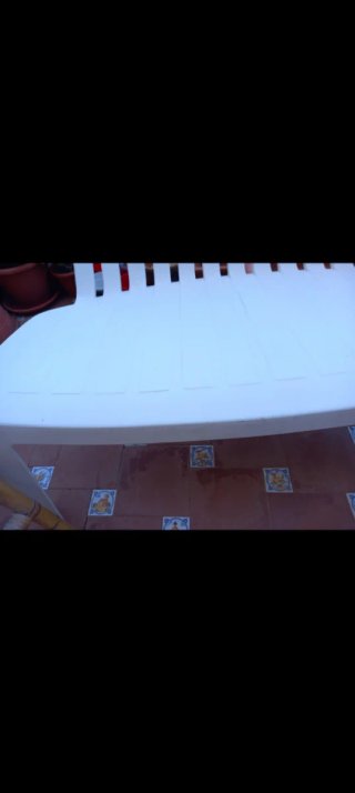 Conjunto mesa y banco terraza exterior