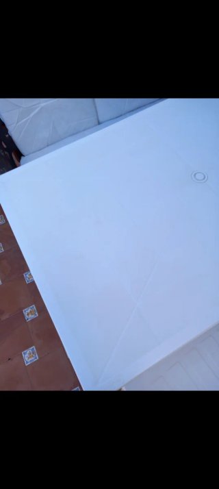 Conjunto mesa y banco terraza exterior