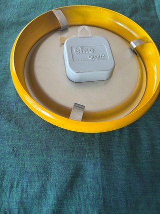 Orologio da parete BINO giallo vintage