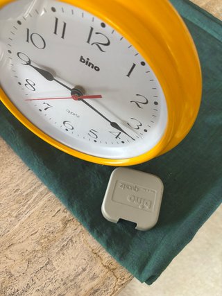 Orologio da parete BINO giallo vintage