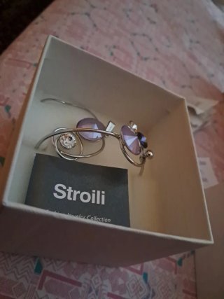 Coordinato Braccialetto e Collana Viola