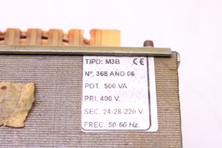 Transformador Tipo M3B 500VA