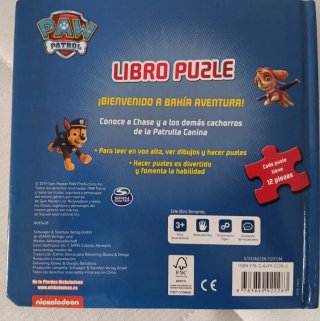 Libro puzzle de La Patrulla Canina