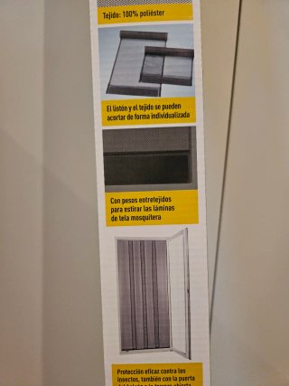 Cortina mosquitera ajustable 100x220cm