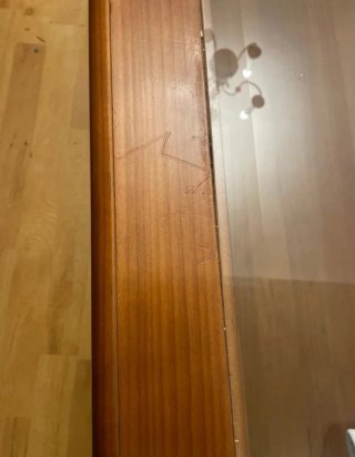 Mesa de centro madera y cristal