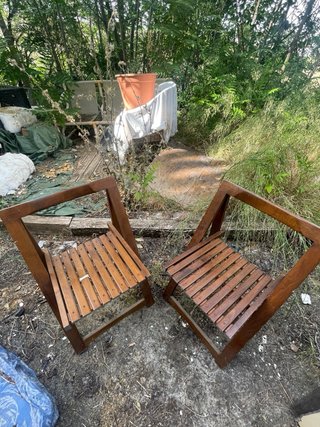 Sillas de madera para terraza