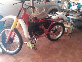 Montesa Enduro H6 Blanca y Amarilla