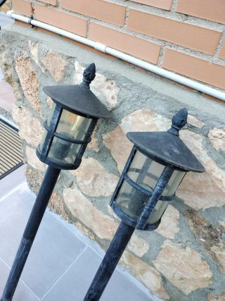 Baliza jardín luz exterior