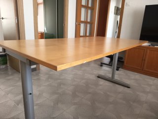 Mesa de oficina/comedor madera y metal