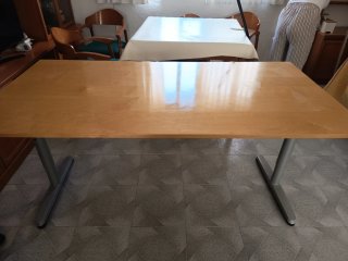 Mesa de oficina/comedor madera y metal