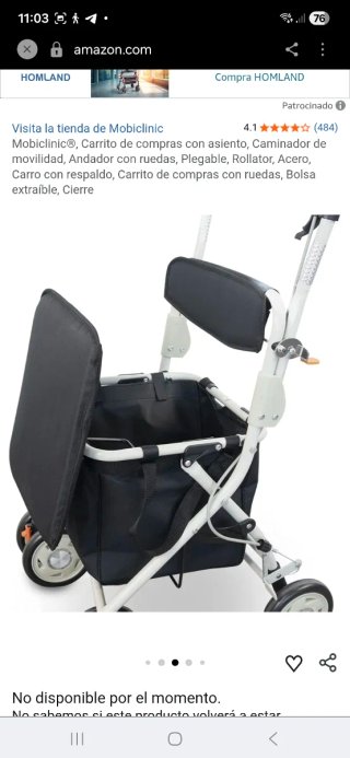 Caminador/Carrito Compra Plegable