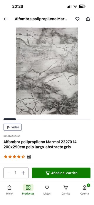 Alfombra salón gris y blanco