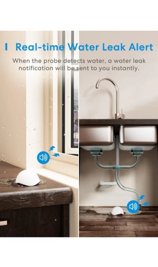 Detector Meross Agua WiFi HomeKit