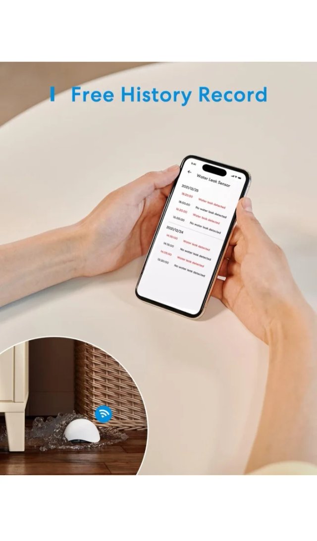 Detector Meross Agua WiFi HomeKit