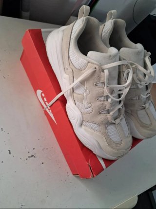 Zapatillas Nike Beige y Blancas