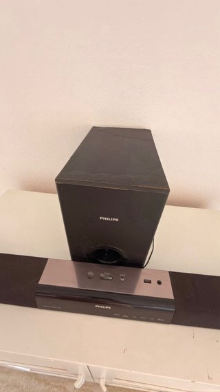 Barra de Sonido Philips Negra Soundbar speaker HTL