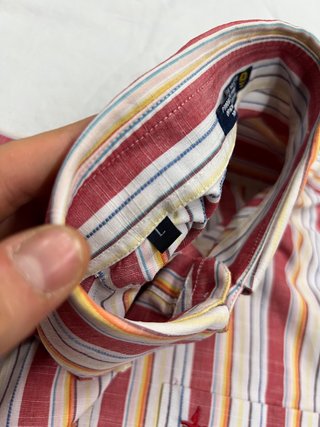 Camicia Navigare mezza manica righe cotone M