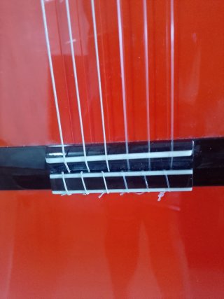 Guitarra Flamenca Autoamplificada Roja