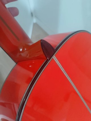 Guitarra Flamenca Autoamplificada Roja