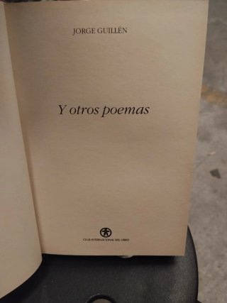 Premio Cervantes 1976 Jorge Guillén Poemas