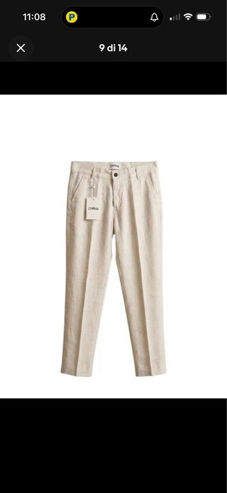 Set 3 Pantaloni Lino Uomo TG XL Made in Italy