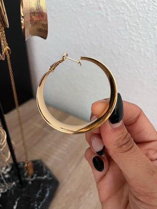 Pendientes Aro Dorados Texturizados