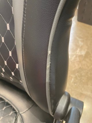 Silla de oficina RACING negra y gris