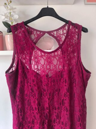 Blusa encaje burdeos SPG Talla XL