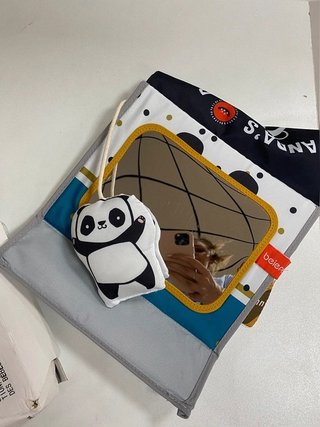 Juguete de Espejo, Libro de Contraste de Panda para bebés de 0 a 6 Meses, educativos Regalos