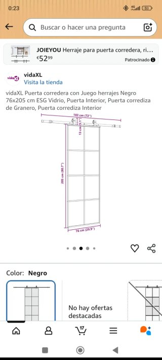 Puerta corredera granero.