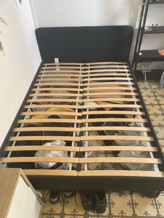 Somier Cama Ikea Negro