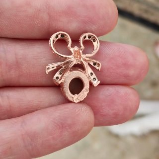 Pendientes Plata Diseño Lazo Cameo