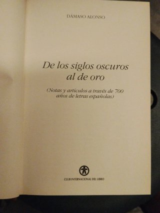Premio Cervantes 1978 - Dámaso Alonso