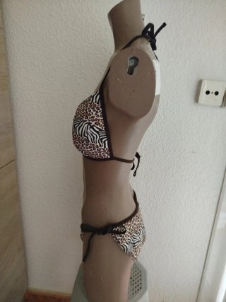 Bikini estampado animal print ysabel mora talla L