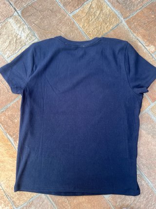 T-shirt Hollister Blu Navy Donna Taglia XL