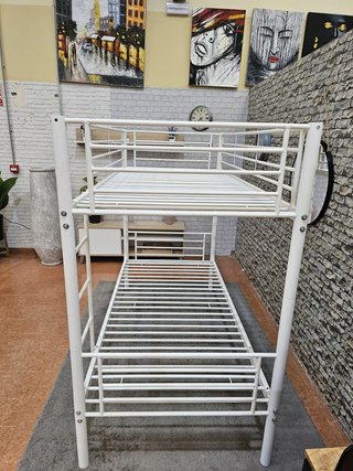 Litera individual metálica blanca