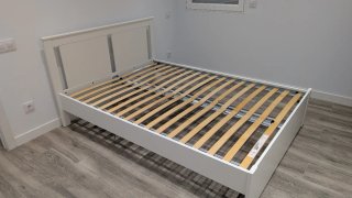Cama doble Ikea blanca