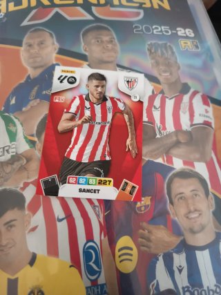 Carta fútbol Panini 2025-26 Sancet