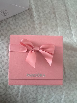Anillo Pandora Corazón Rosa Plata