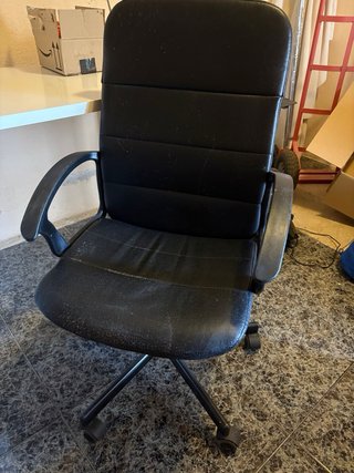 Escritorio blanco con cajonera 2 cajones